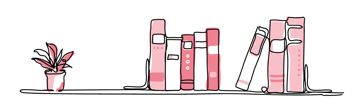 本が並んでいる様子をイメージした画像